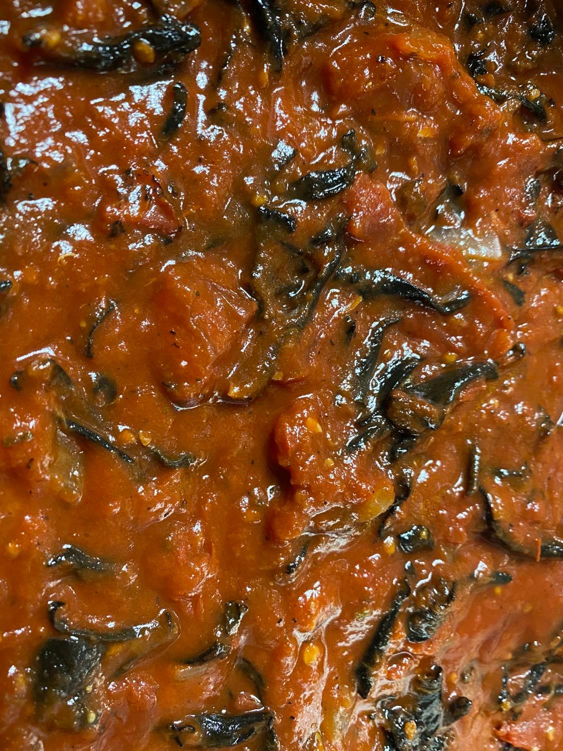 Black Trumpet Mushroom Marinara Sauce