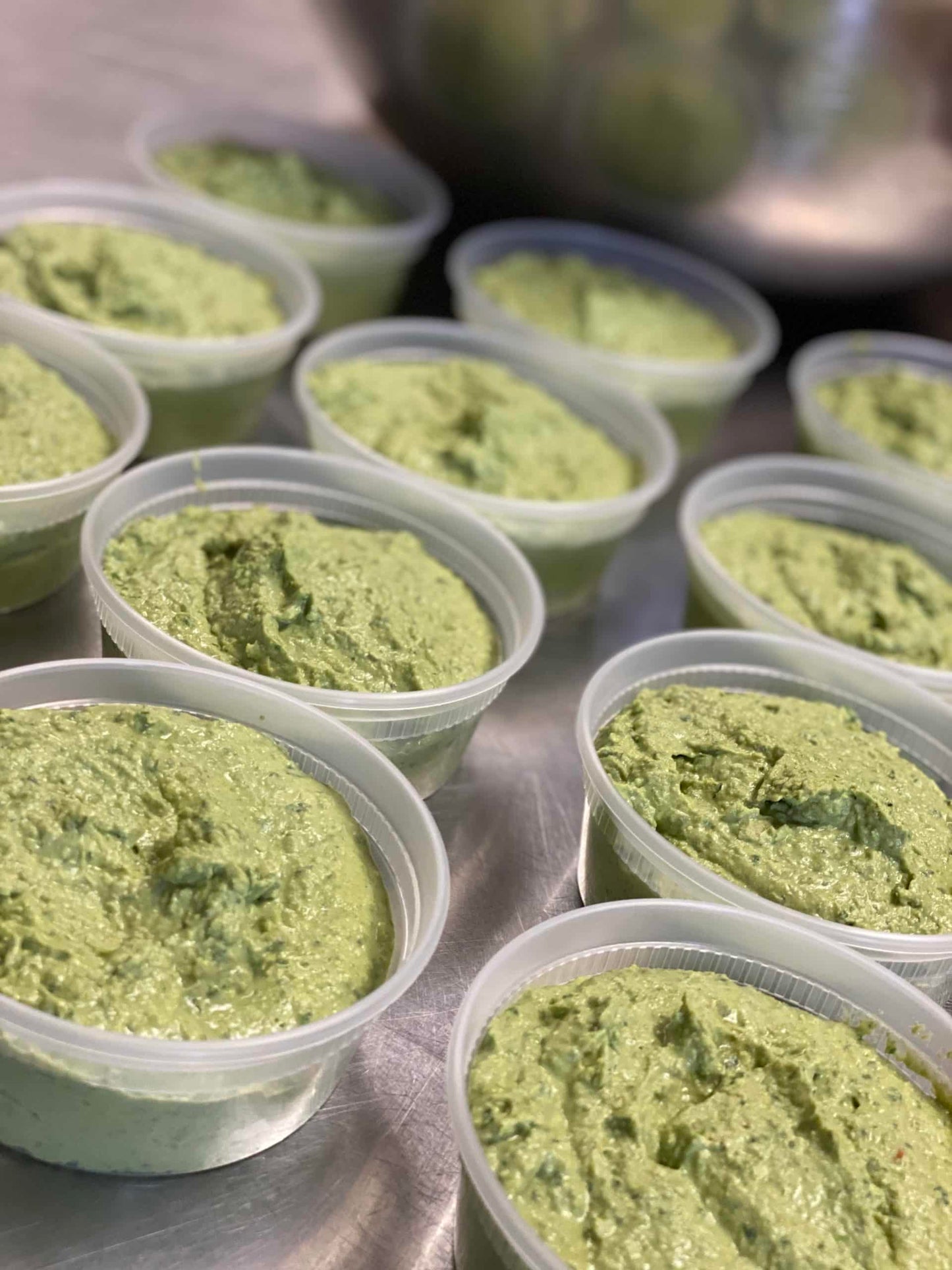 Appetizer - Charred green onion dip with organic tortilla chips