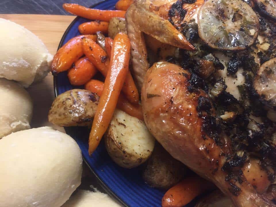 Whole Roast Chicken Family Meal
