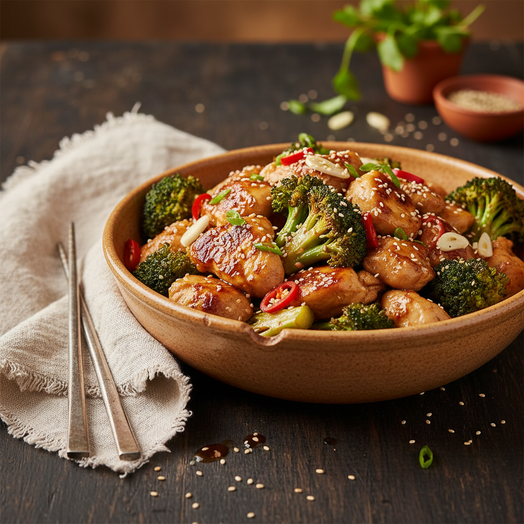 Add Thai Garlic Chicken / Vegetarian