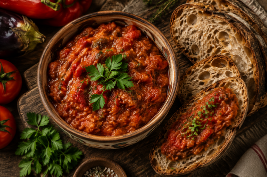 Add Extra Romanian Zacuscă with Fresh Baked Sourdough